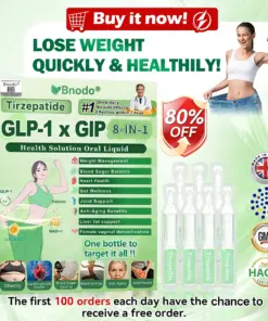 Bnodo® Tirzepatide GLP-1 × GIP 8-in-1 Health Solution Oral Liquid